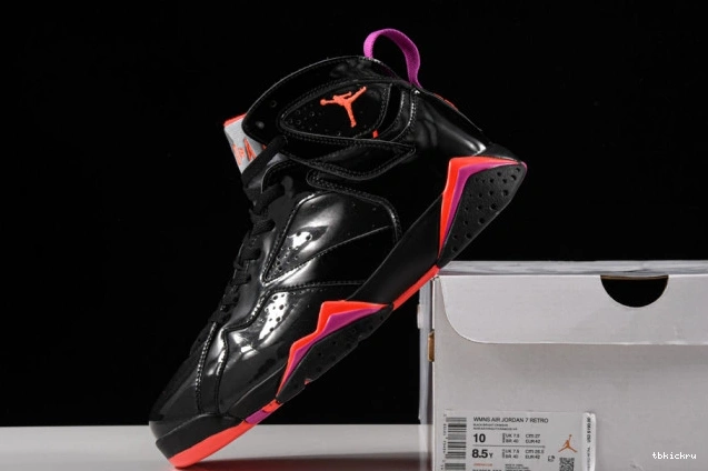 Rep TBK Retro Jordan 7 Air Patent 313358-006 Black 0824